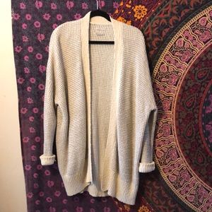 Beige oversized cardigan